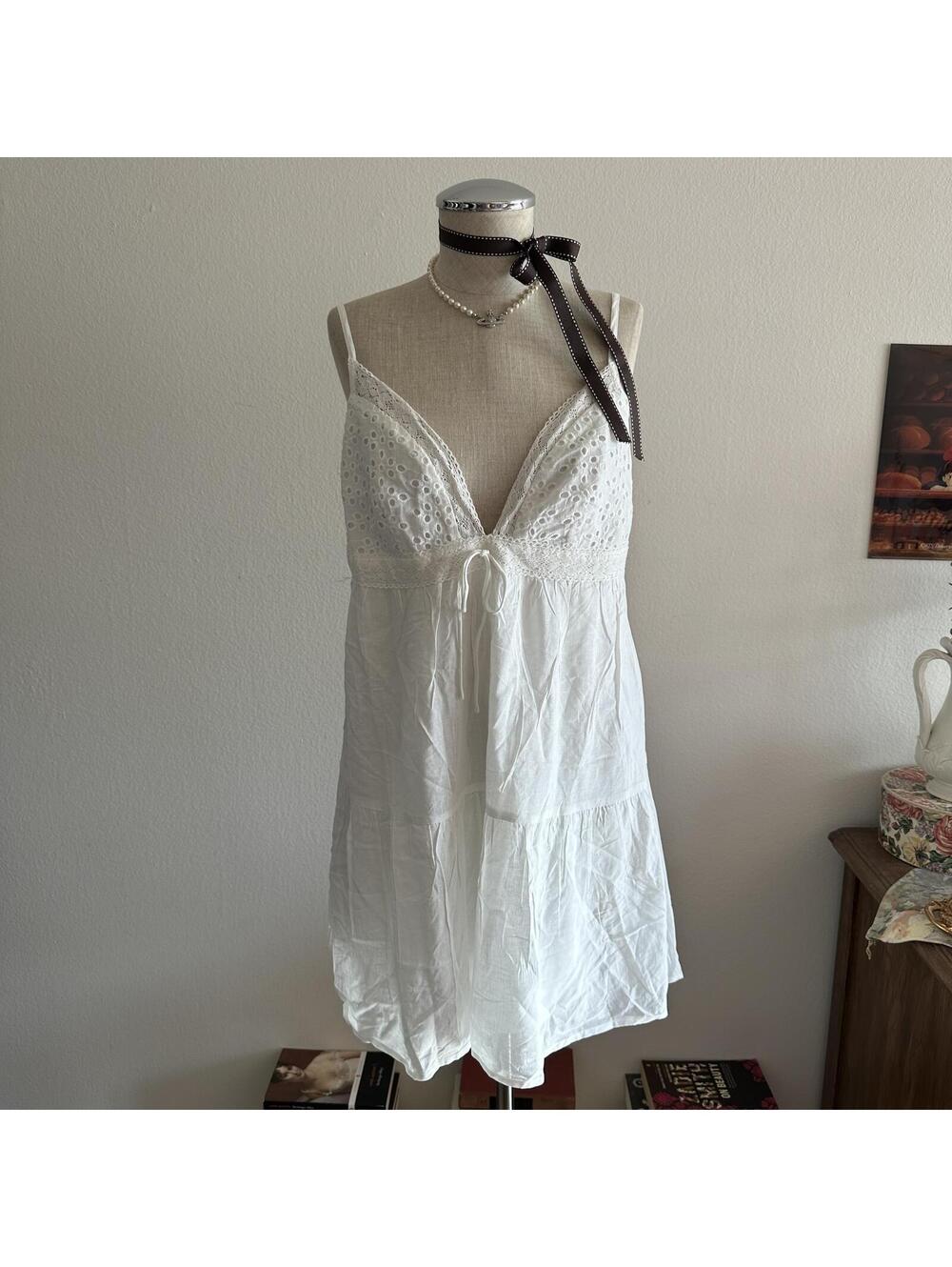 Princess Polly Nicoletta white mini dress